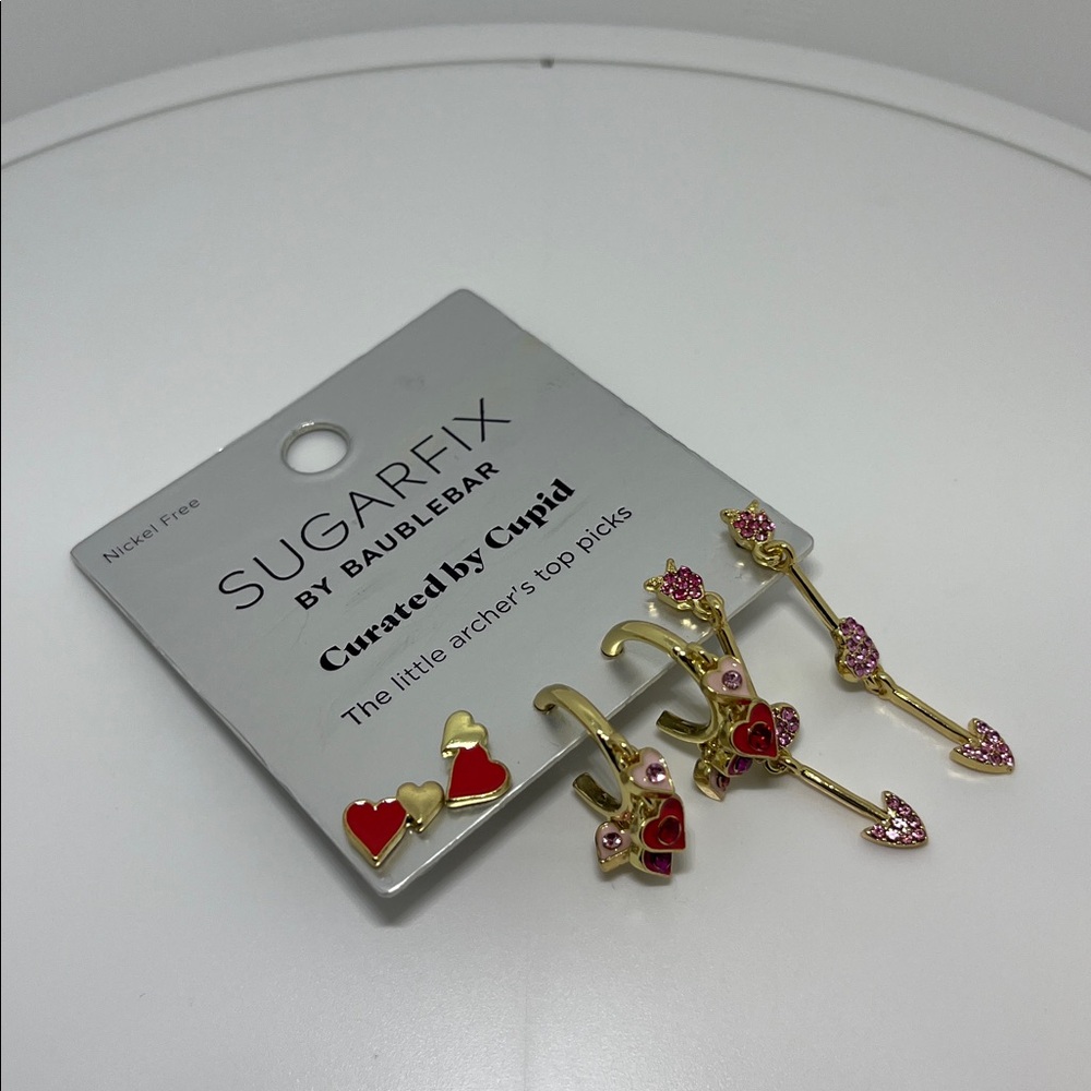 Sugarfix by BaubleBar Heart Earrings Set